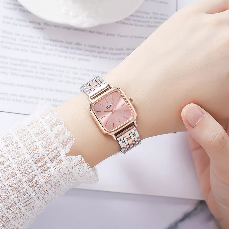 MOONBIFFY Steel Chain Fashion Watch for Women
