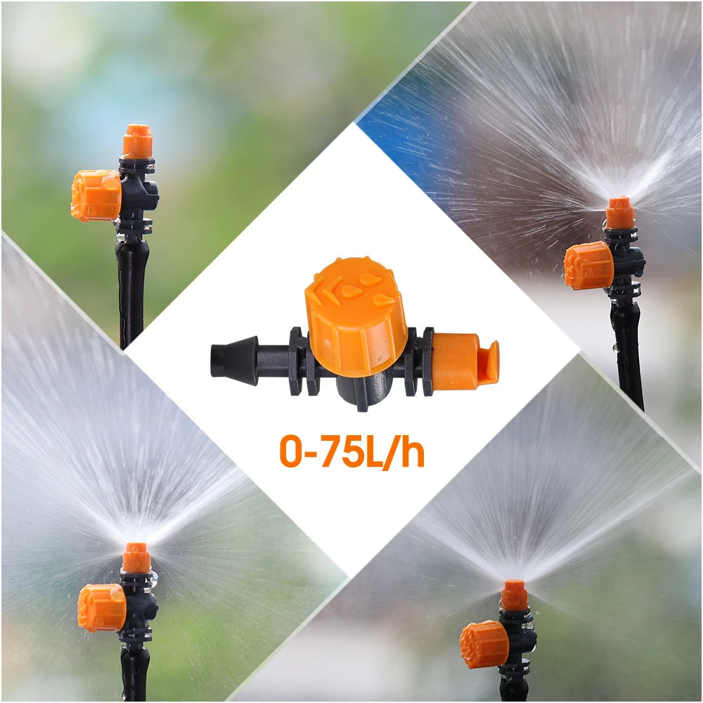 MUCIAKIE 30-50M 2-IN-1 Misting Spray Drip Irrigation System
