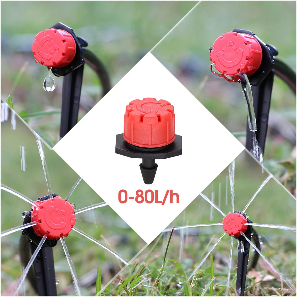 MUCIAKIE 30-50M 2-IN-1 Misting Spray Drip Irrigation System