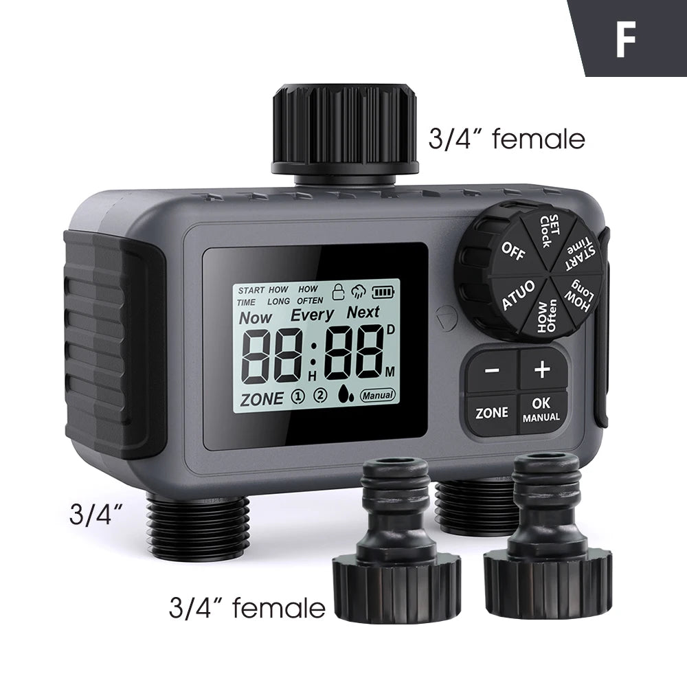 MUCIAKIE 30-50M 2-IN-1 Misting Spray Drip Irrigation System Fx Timer