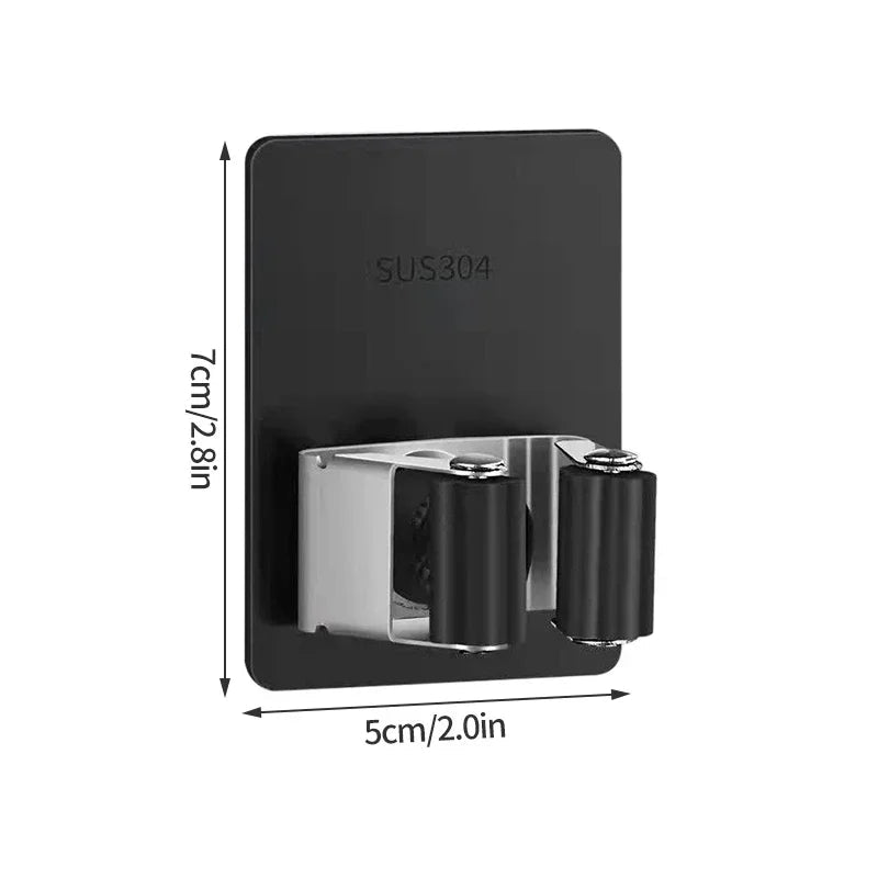 Multi-Purpose Hooks Adhesive Wall Hanging Mop Rack Broom Hanger Hook Kitchen Bathroom Organization Home Organizer Accessories B1 Storage rack