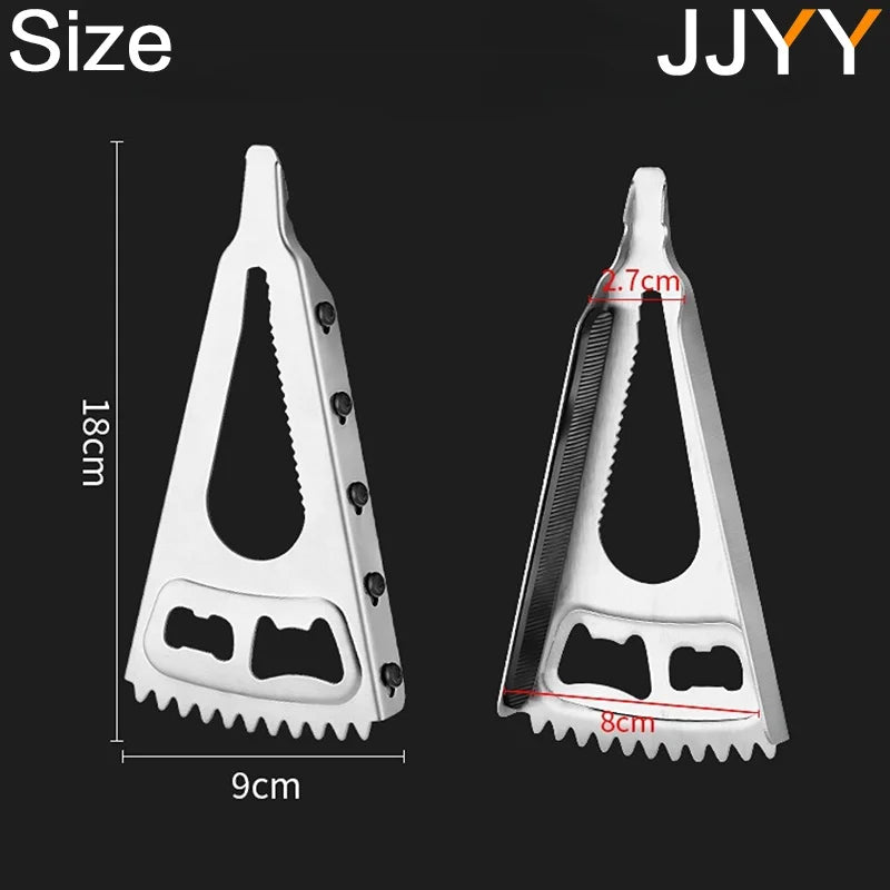 Multifunctional Beer Can Opener Cola Cans Bottle Opener Fish Scale Scraper Non-Slip Beer Beverage Cola Wine Utensils Home Tool