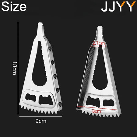 Multifunctional Beer Can Opener Cola Cans Bottle Opener Fish Scale Scraper Non-Slip Beer Beverage Cola Wine Utensils Home Tool