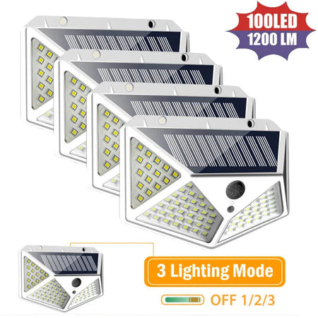 Multifunctional LED Solar Lights With Motion Sensor Outdoor Garden Courtyard Waterproof Decoration 180 Degree Lighting Wall Lamp