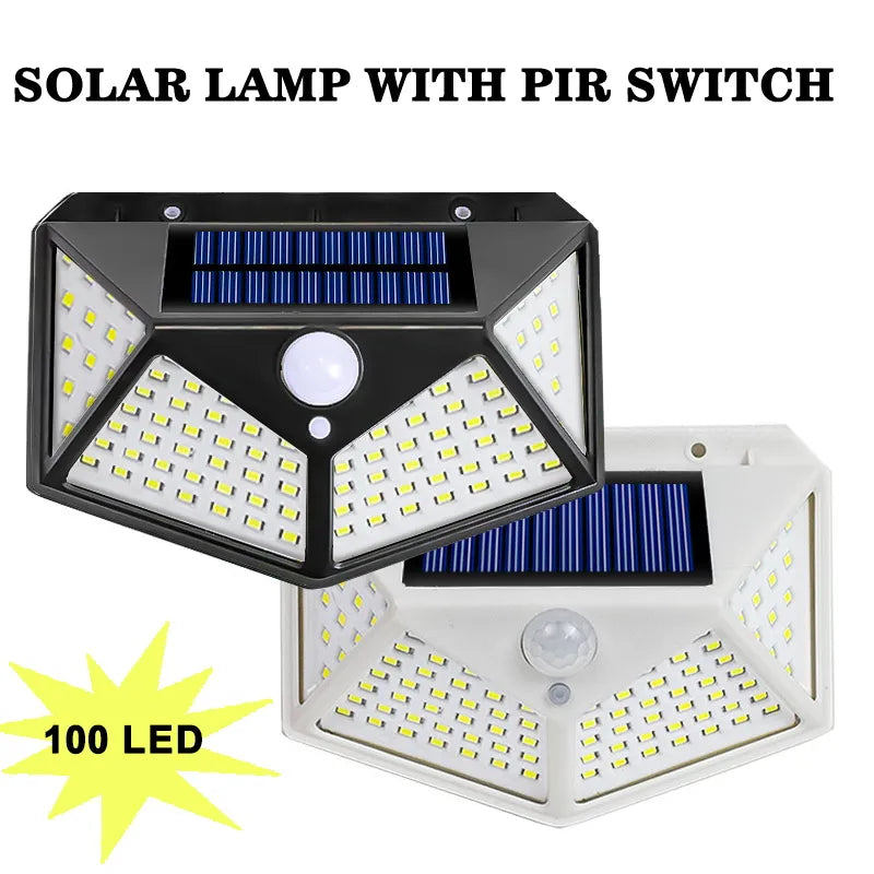 Multifunctional LED Solar Lights With Motion Sensor Outdoor Garden Courtyard Waterproof Decoration 180 Degree Lighting Wall Lamp