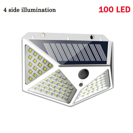 Multifunctional LED Solar Lights With Motion Sensor Outdoor Garden Courtyard Waterproof Decoration 180 Degree Lighting Wall Lamp