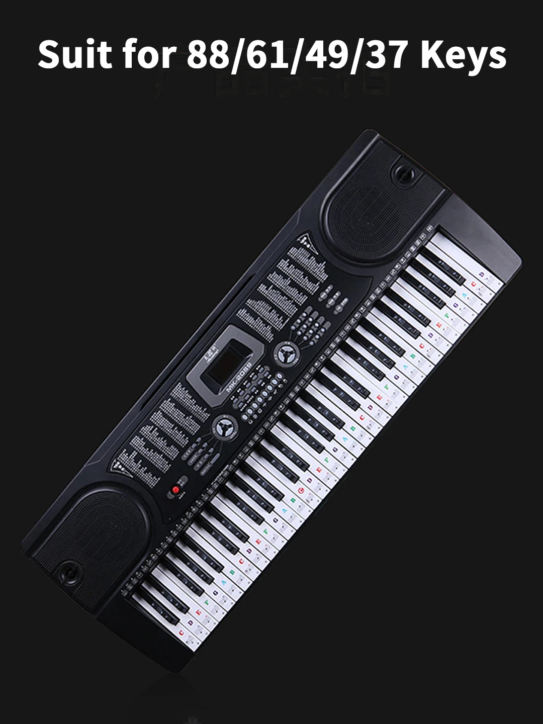Music Notes for Piano Stickers Keyboard Accessories Musical Instruments Parts Protection Synthesizer 88 61 Keys