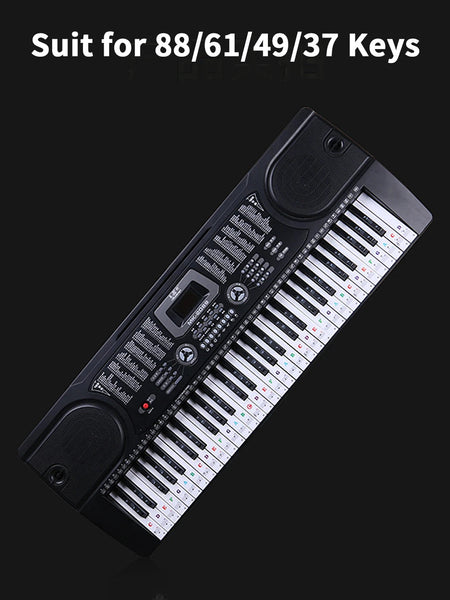 Music Notes for Piano Stickers Keyboard Accessories Musical Instruments Parts Protection Synthesizer 88 61 Keys