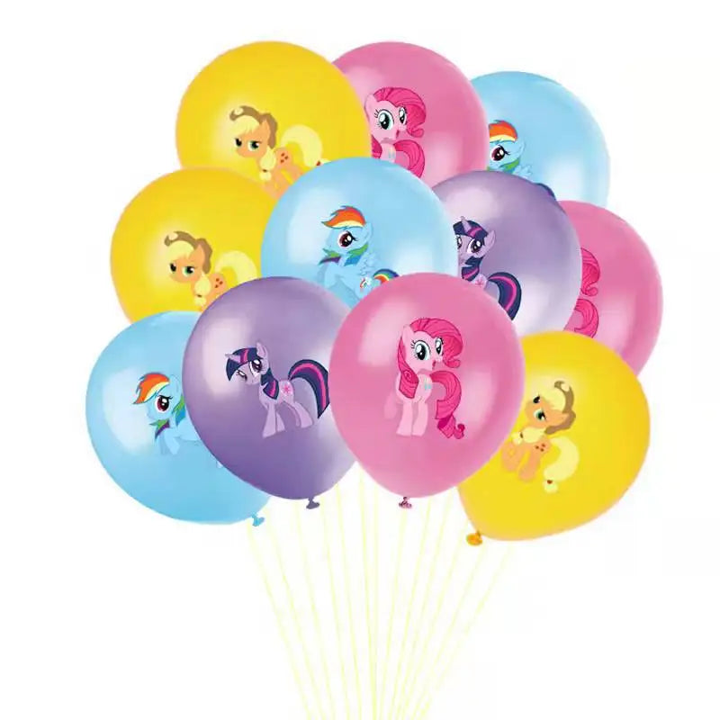 My Little Pony Disposable Tableware Set - 24pcs 20pcs balloon