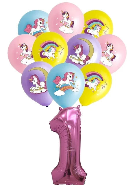 My Little Pony Disposable Tableware Set - 24pcs 21pcs balloon