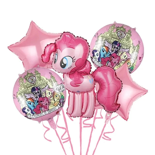 My Little Pony Disposable Tableware Set - 24pcs 5pcs balloon 1