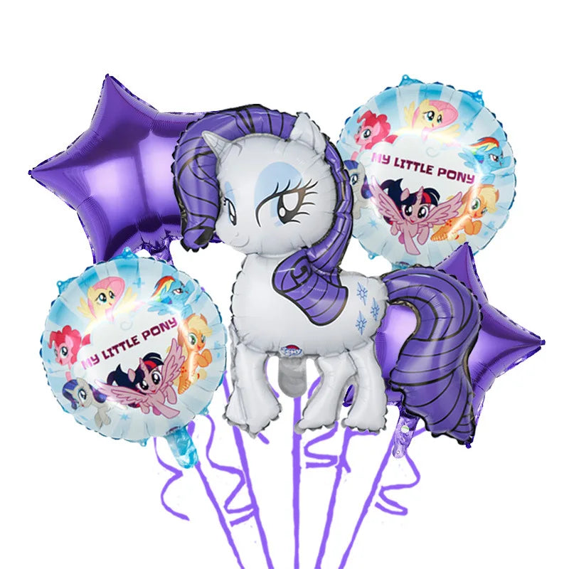 My Little Pony Disposable Tableware Set - 24pcs 5pcs balloon