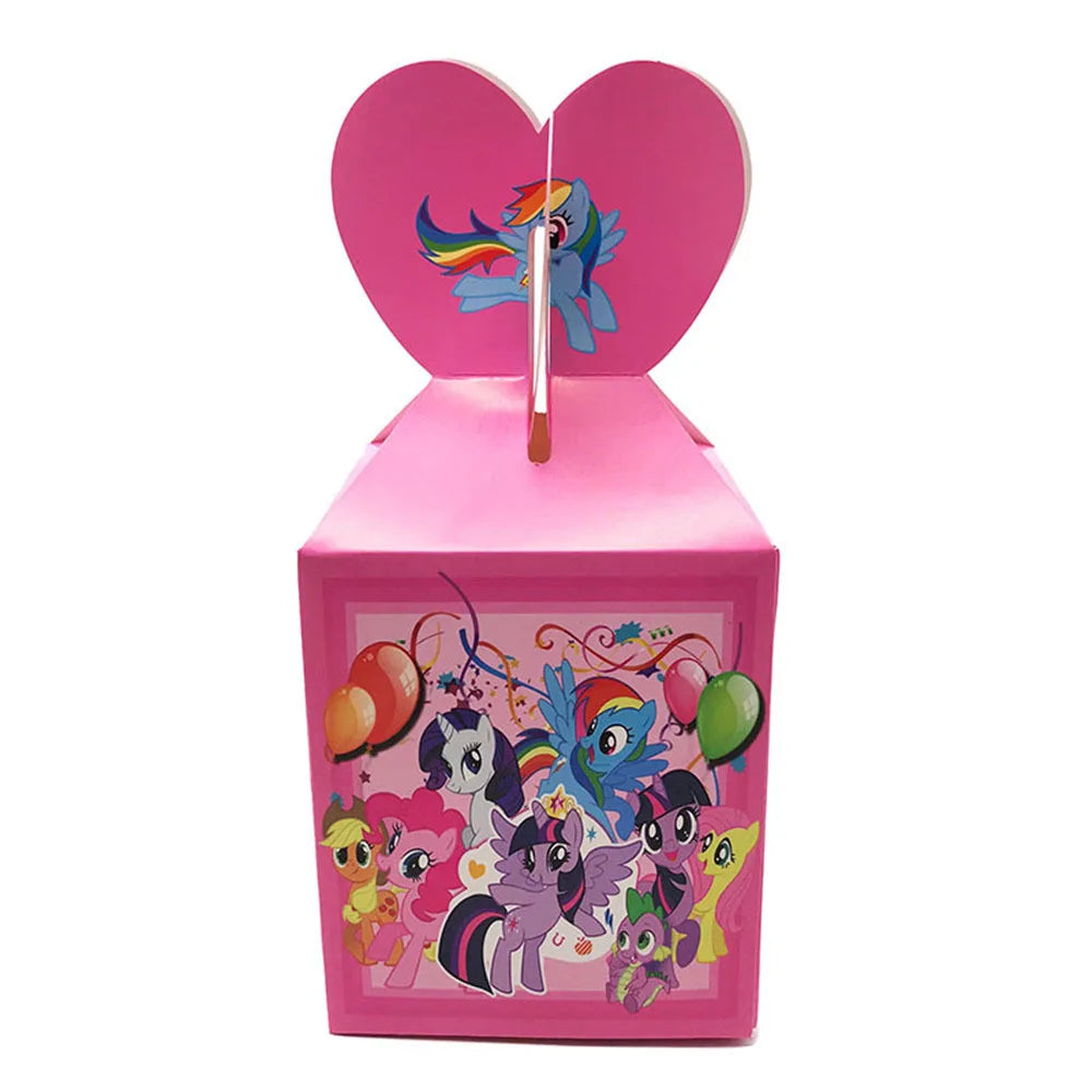 My Little Pony Disposable Tableware Set - 24pcs 6pcs candy box