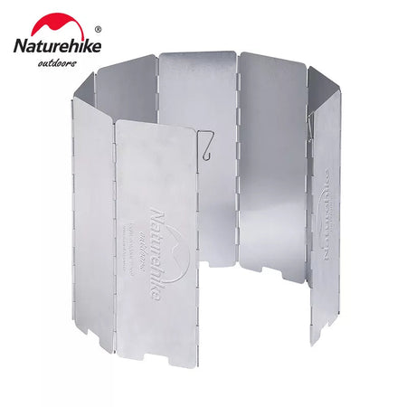 Naturehike Ultralight Outdoor 8 Plates Foldable Wind Shield Camping Stoves Windshield Foldable Gas Cookers Wind Deflectors Stove