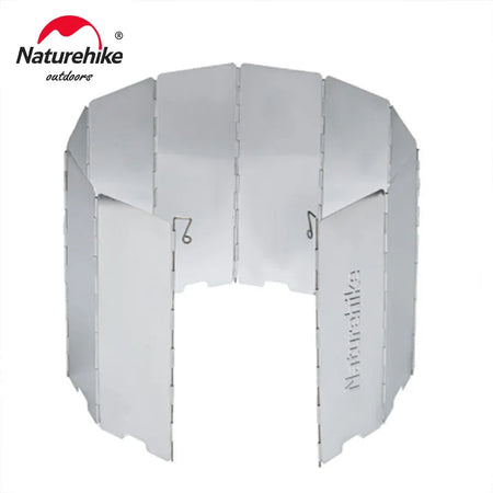 Naturehike Ultralight Outdoor 8 Plates Foldable Wind Shield Camping Stoves Windshield Foldable Gas Cookers Wind Deflectors Stove