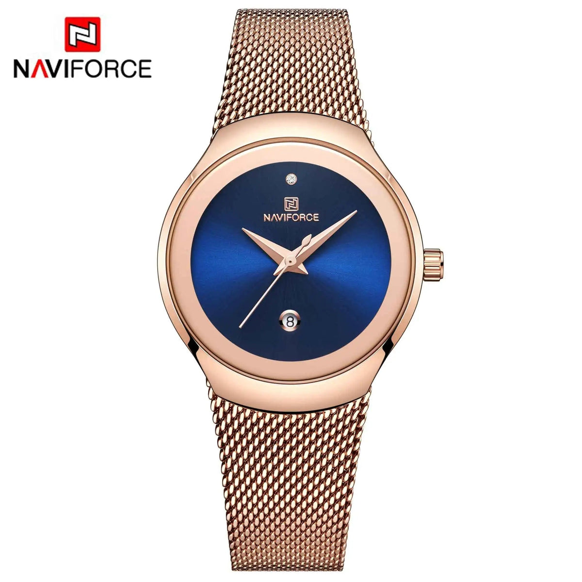 NAVIFORCE 2022 Women Watches Luxury Rose Gold Ultra Thin Ladies Watch Luxury Waterproof Quartz WristWatch Woman Relogio Feminino