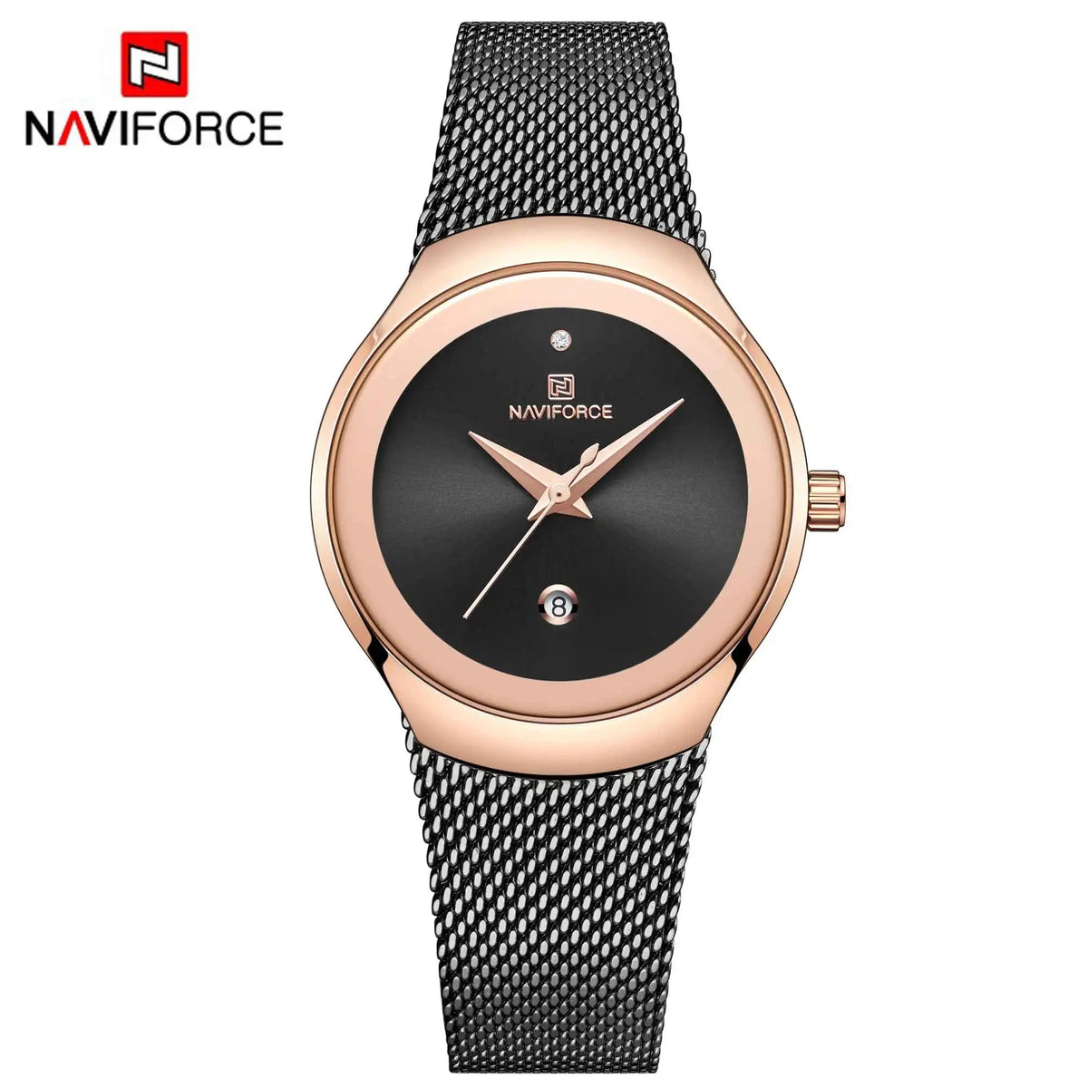 NAVIFORCE 2022 Women Watches Luxury Rose Gold Ultra Thin Ladies Watch Luxury Waterproof Quartz WristWatch Woman Relogio Feminino
