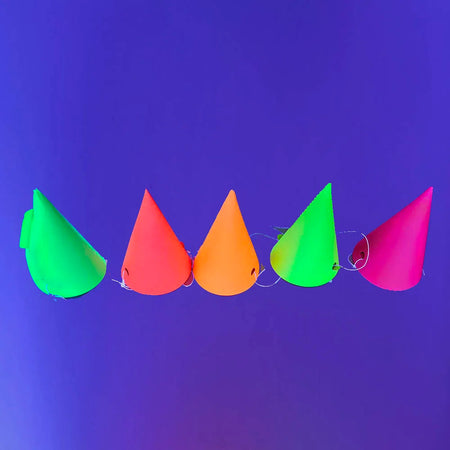 Neon Glow Party Decor Set Light Grey