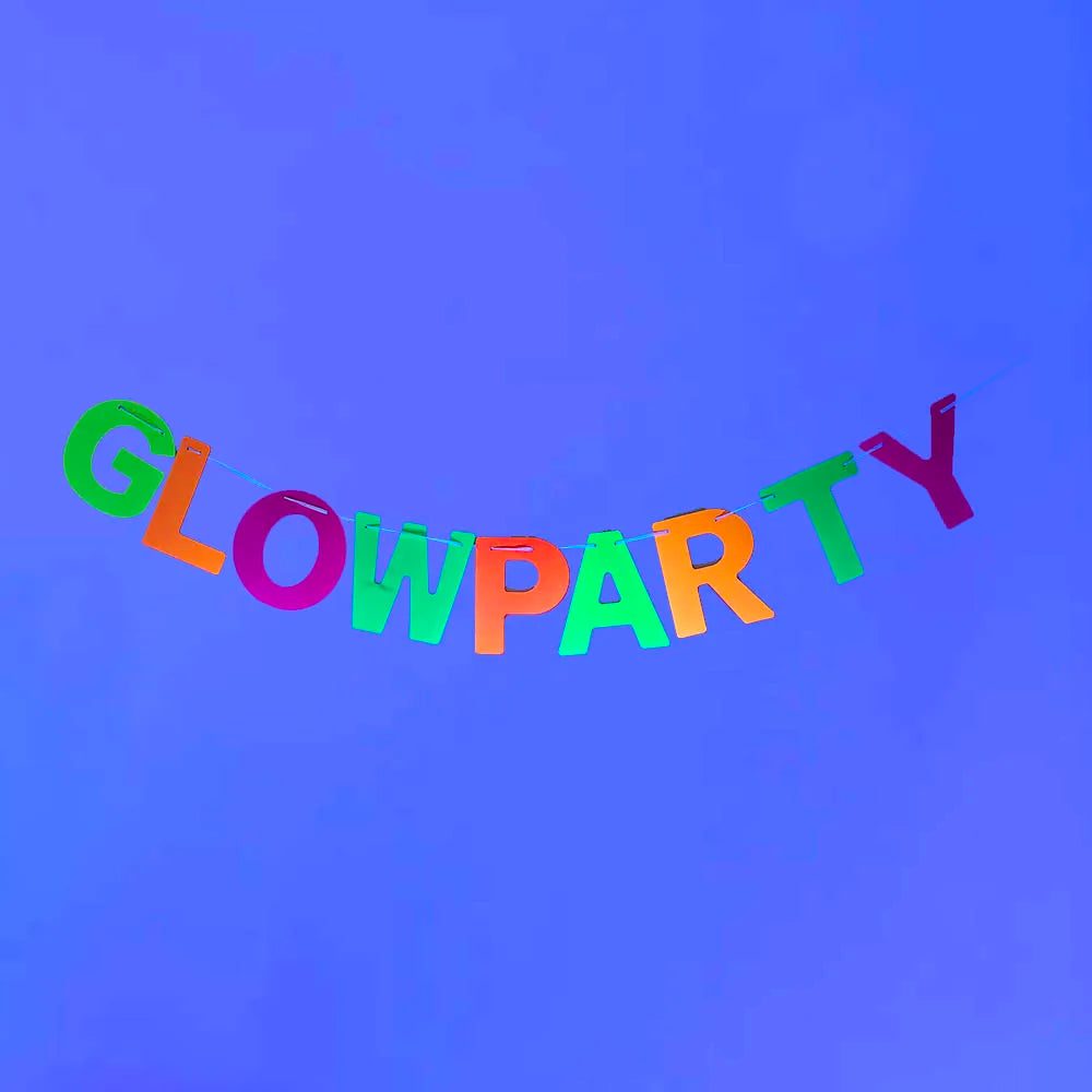 Neon Glow Party Decor Set MINT GREEN