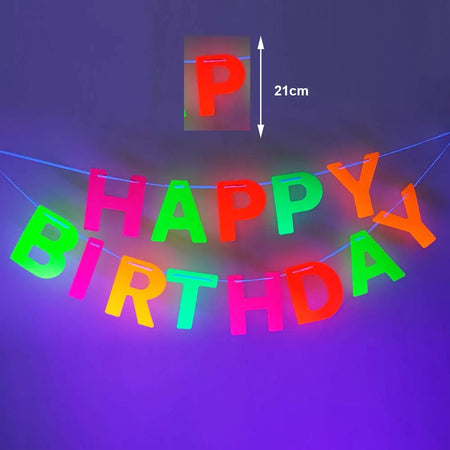 Neon Glow Party Decor Set Olive