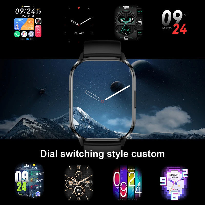 New AMOLED Screen Smart Watch Always Show Time Bluetooth Call Series 8 High Refresh Rtae NFC Smartwatch Men Sport Watches Women