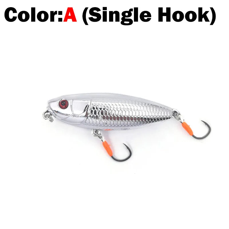 New Fishing Lure Floating Pencil StickBait Lure 6cm 6.5g Wobblers Topwater Crankbait lures Artificiais Long Casting Hard Bait A-single hook