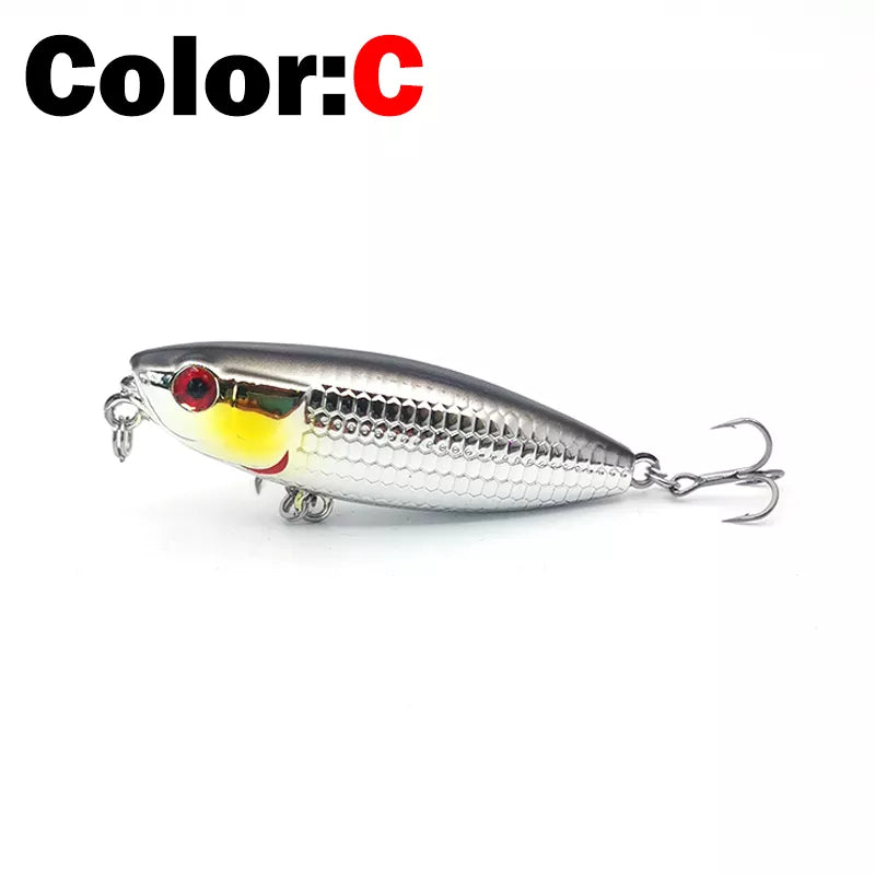 New Fishing Lure Floating Pencil StickBait Lure 6cm 6.5g Wobblers Topwater Crankbait lures Artificiais Long Casting Hard Bait C-Treble hook