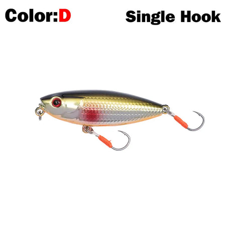 New Fishing Lure Floating Pencil StickBait Lure 6cm 6.5g Wobblers Topwater Crankbait lures Artificiais Long Casting Hard Bait D-single hook