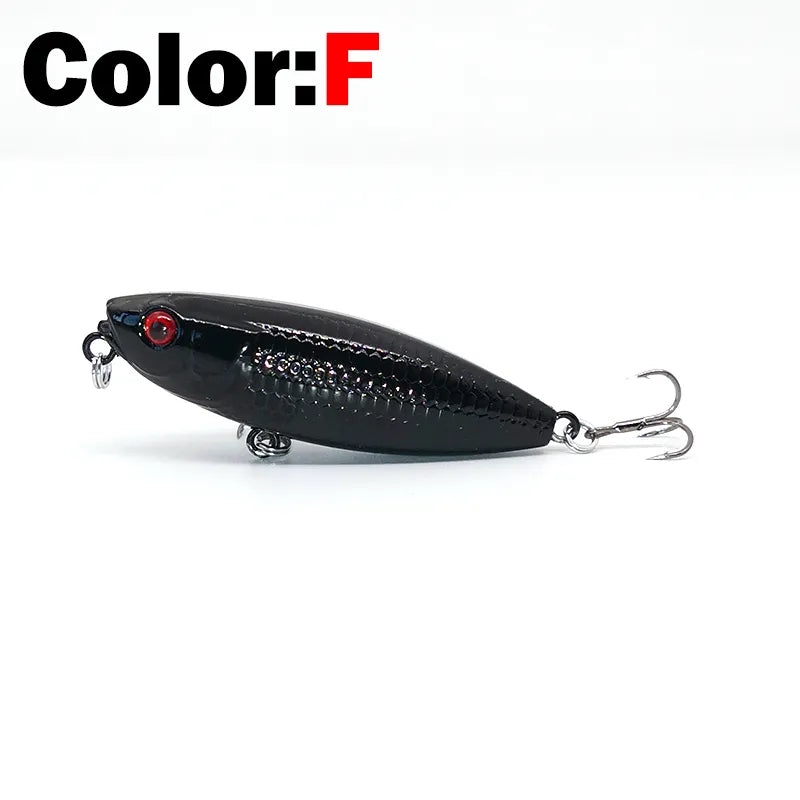 New Fishing Lure Floating Pencil StickBait Lure 6cm 6.5g Wobblers Topwater Crankbait lures Artificiais Long Casting Hard Bait F-Treble hook