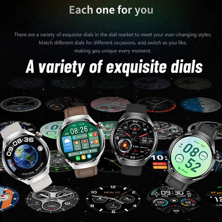 New GPS Smart Watch Men For Huawei GT4 Pro 466*466 HD Screen Heart rate Bluetooth Call  IP68 Waterproof Blood Sugar Smartwatch