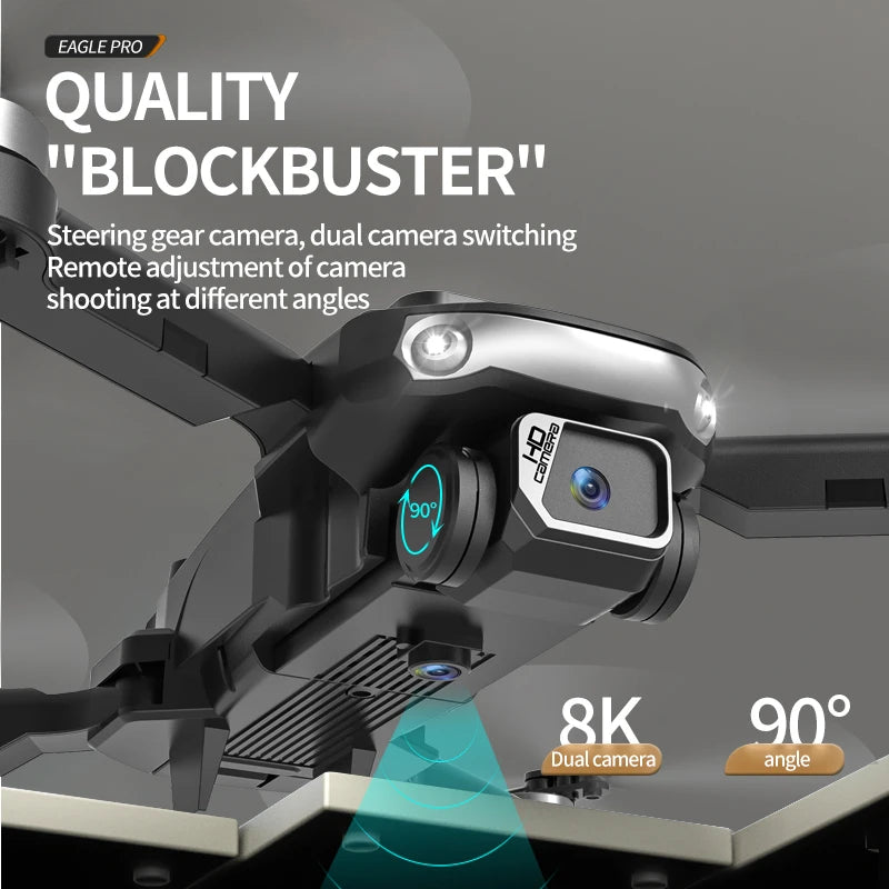 New S165 MAX Obstacle Avoidance Drone With 4K WIFI Dual ESC Camera 4-Axis Mini Foldable Brushless 4K Aircraft Drone Boy Gift Toy