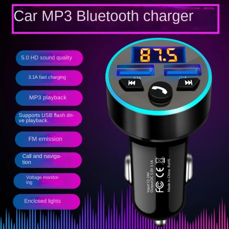 cigarette lighter plug mp3 player Bluetooth Car FM Transmitter Hands Free Radio Adapter Kit USB Charger Car Bluetooth MP3 Player Car