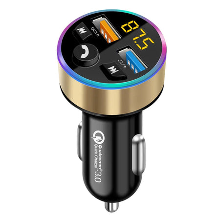 New Style 3.1A Dual USB Car MP3 Player Car Fm Bluetooth Receiver QC3.0 Cigarette Lighter Fast Charging Car Charger Power Adapter