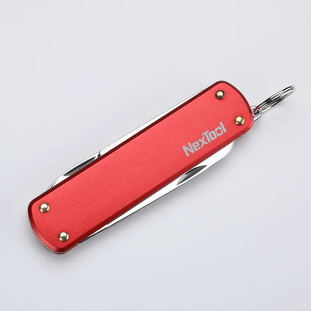 NexTool Multitool Mini Knife Folding Scissors Screwdriver Pocket Knife Portable Outdoor Cutter Multipurpose Repair Tools Red / CHINA