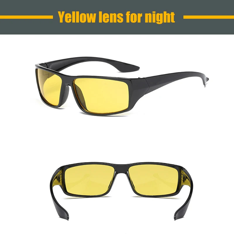 Night Vision Polarized Driving Glasses with Anti-Glare Protection