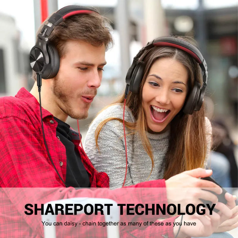 Oneodio Wired Over Ear Headphone With Mic Studio DJ Headphones Professional Monitor Recording &amp;amp; Mixing Headset For Gaming