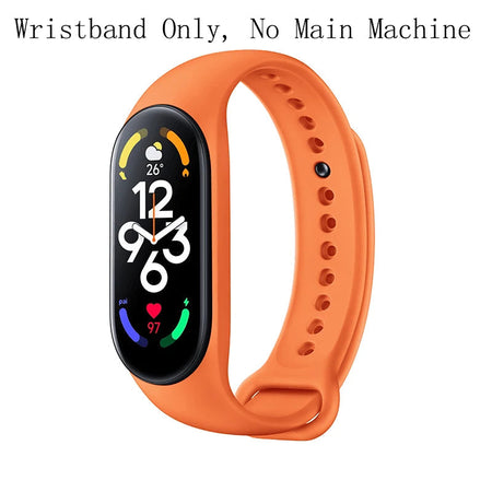 Original Official Strap Xiaomi Band 7 Wristband Silicone Replaceable Strap For xiaomi mi smart band 7