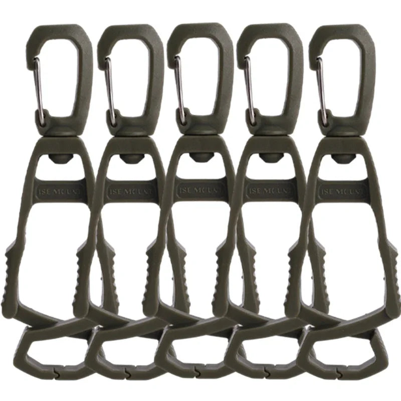 Outdoor Glove Clip - Multi-purpose Glove Holder  Army green - 5pcs