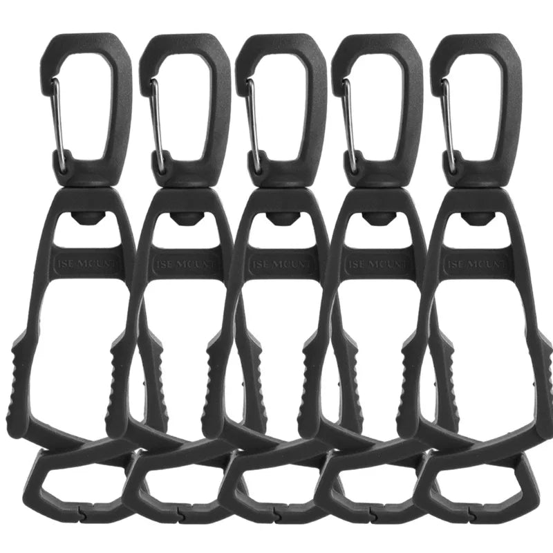 Outdoor Glove Clip - Multi-purpose Glove Holder  Black - 5pcs