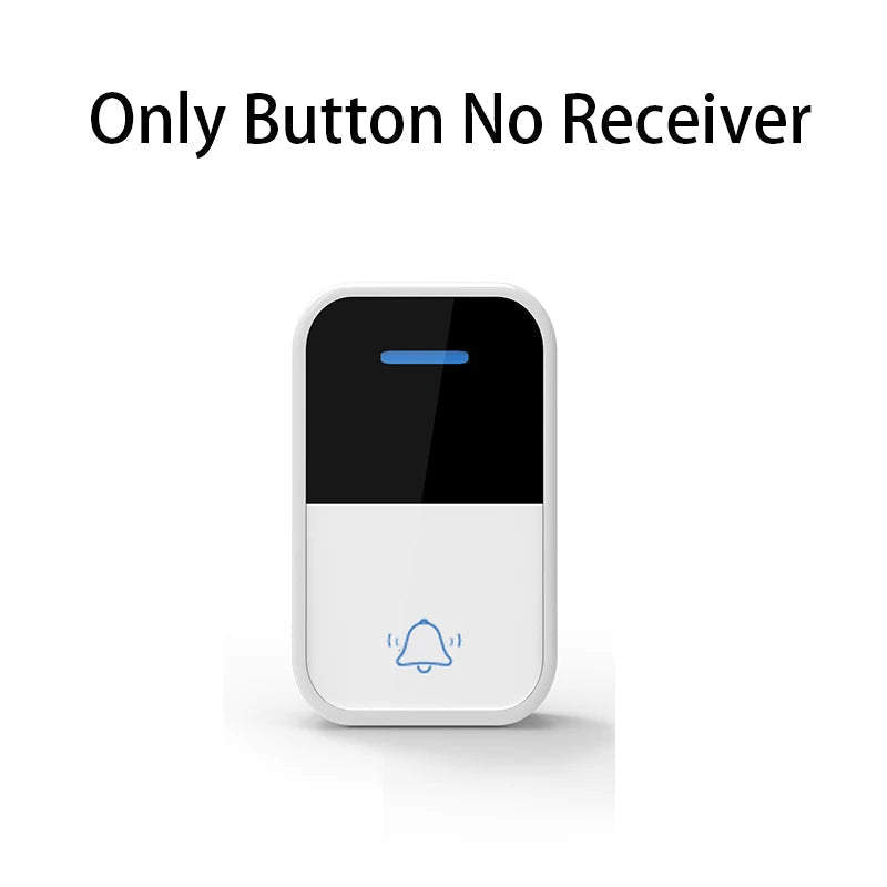 Outdoor Wireless Doorbell Waterproof Push Button No Baterry Required Self-powered  Acrylic Panel 38 Songs Ring Door Bell