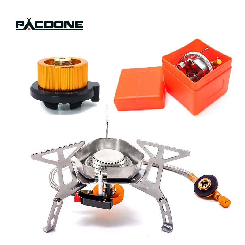 PACOONE Tourist Burner Camping Gas Stove