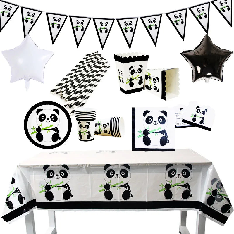Panda Birthday Party Balloon Decoration
