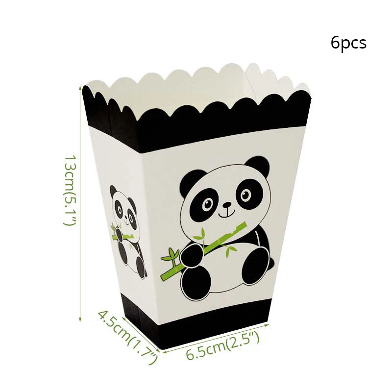 Panda Birthday Party Balloon Decoration Popcorn box / other