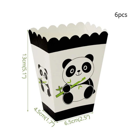 Panda Birthday Party Balloon Decoration Popcorn box / other
