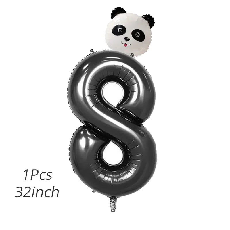 Panda Theme Kids Disposable Tableware Set 32inch number 8