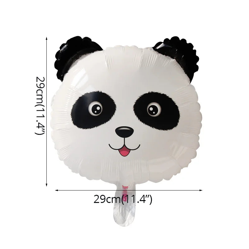 Panda Theme Kids Disposable Tableware Set foil balloon 2