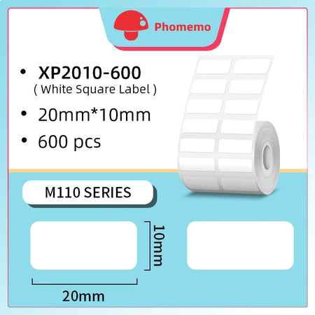 Phomemo M110 Thermal Wireless Label Printer Portable Bluetooth Sticker Mini Printer Barcode Label Maker Price Tag Printers DIY XP2010-600