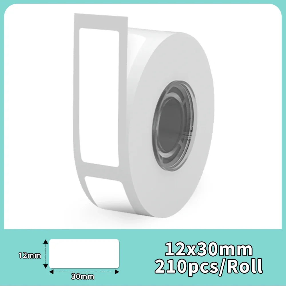 Phomemo Q30 Paper Sticker Wireless Label Printer Pocket Handheld Printer Thermal Price Label Sticker Marker Home Office Use 1PK White 12x30