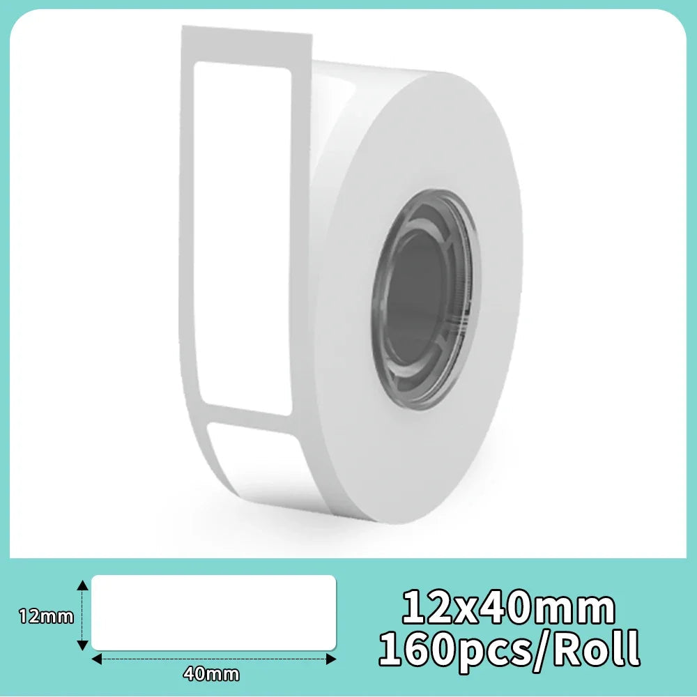 Phomemo Q30 Paper Sticker Wireless Label Printer Pocket Handheld Printer Thermal Price Label Sticker Marker Home Office Use 1PK White 12x40