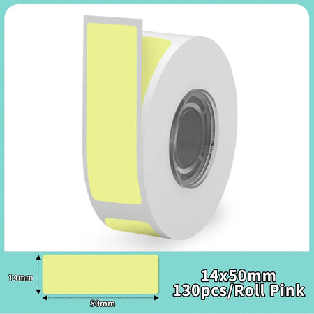 Phomemo Q30 Paper Sticker Wireless Label Printer Pocket Handheld Printer Thermal Price Label Sticker Marker Home Office Use 1PK Yellow 14x50